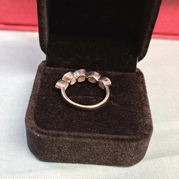 Natural Polki-Sliced Diamond Ring In 925 Sterling Silver. - Picture 10 of 11